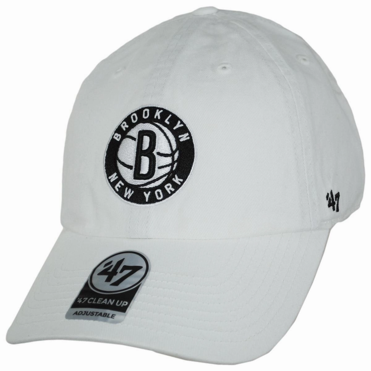Brooklyn Nets NBA Clean Up Strapback Baseball Cap Dad Hat