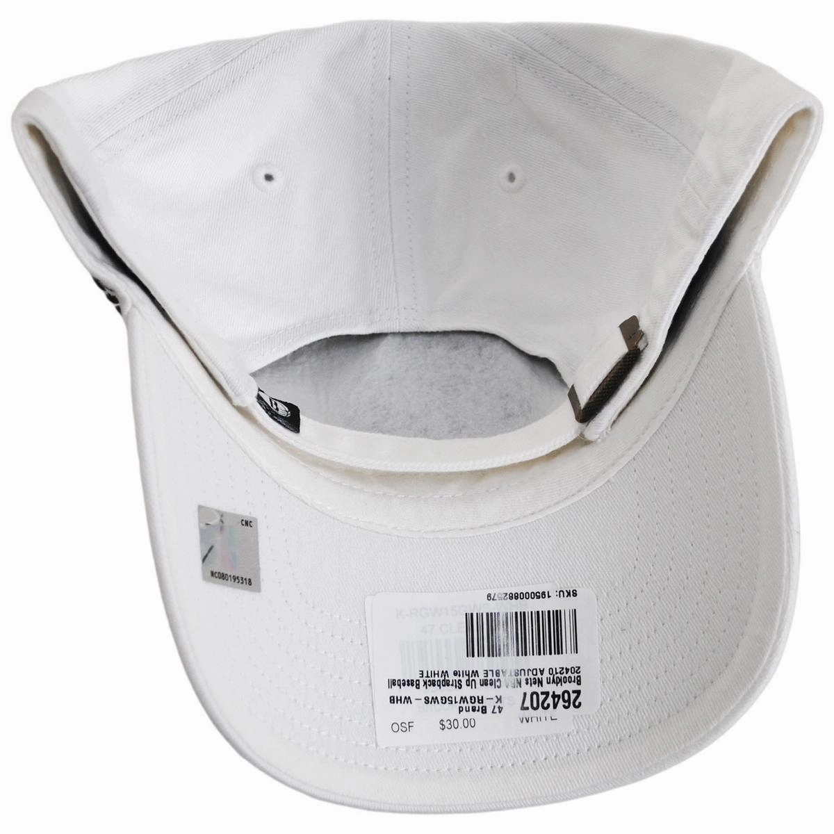 Brooklyn Nets NBA Clean Up Strapback Baseball Cap Dad Hat