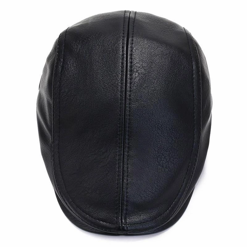 Bruk Vintage Leather Flat Cap