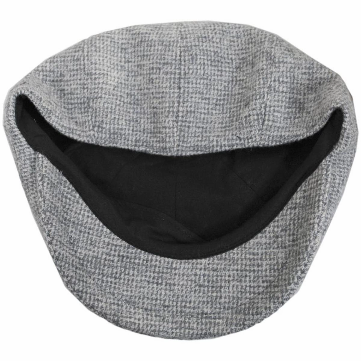 Brune Wool Houndstooth Newsboy Cap