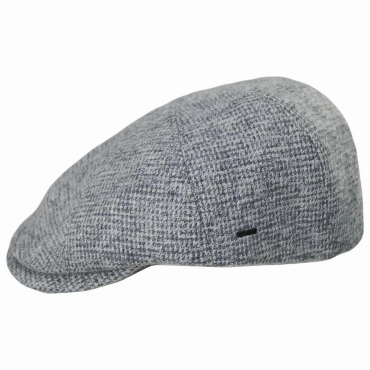 Brune Wool Houndstooth Newsboy Cap
