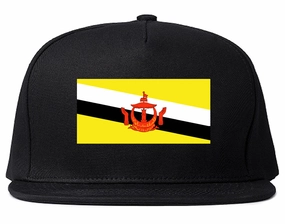 Brunei Flag Country Printed Snapback Hat Cap