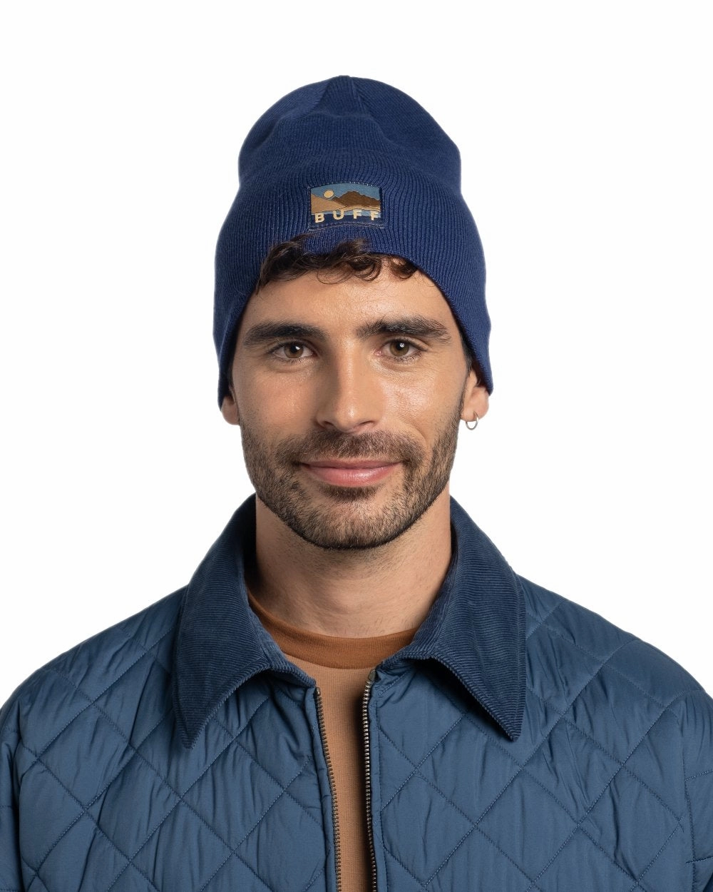 Buff Lilon Knitted Long Beanie