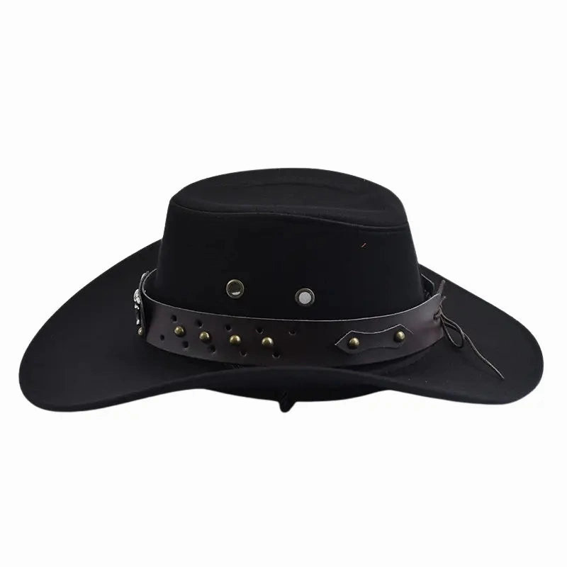 Bull Head Suede Cowboy Hat