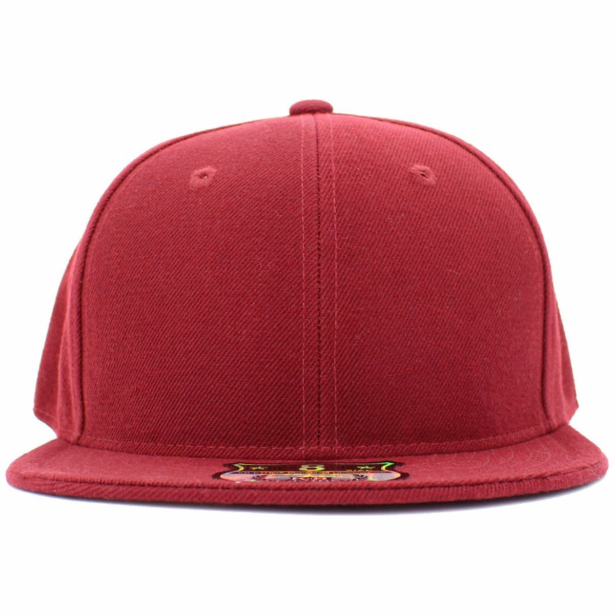 Burgundy - Structured and Fitted Baseball Cap