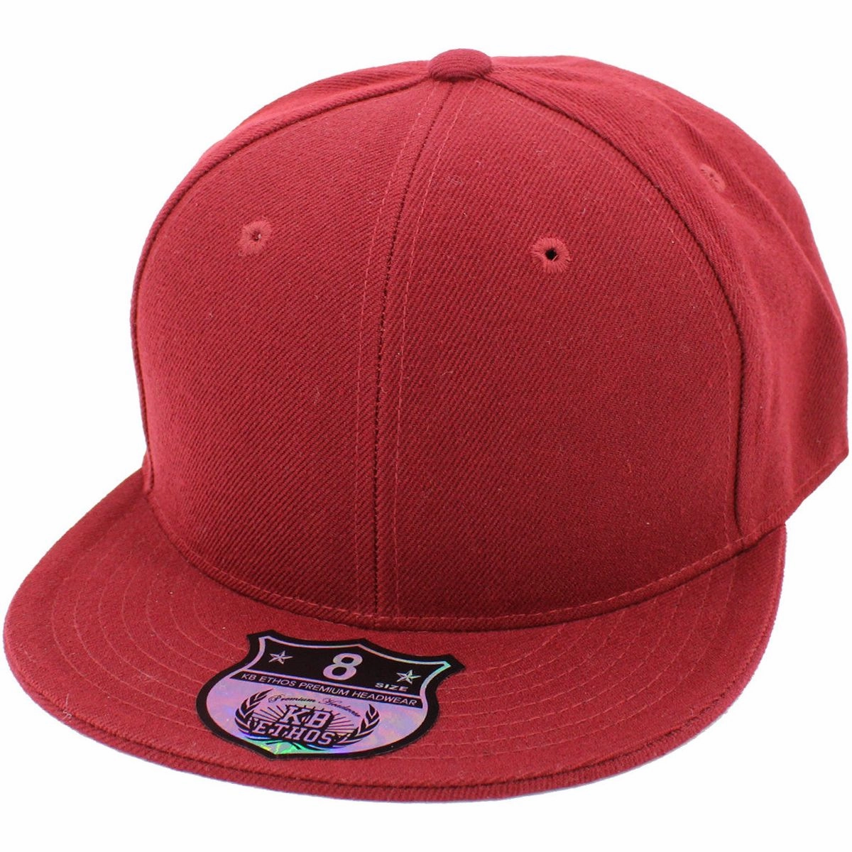 Burgundy - Structured and Fitted Baseball Cap