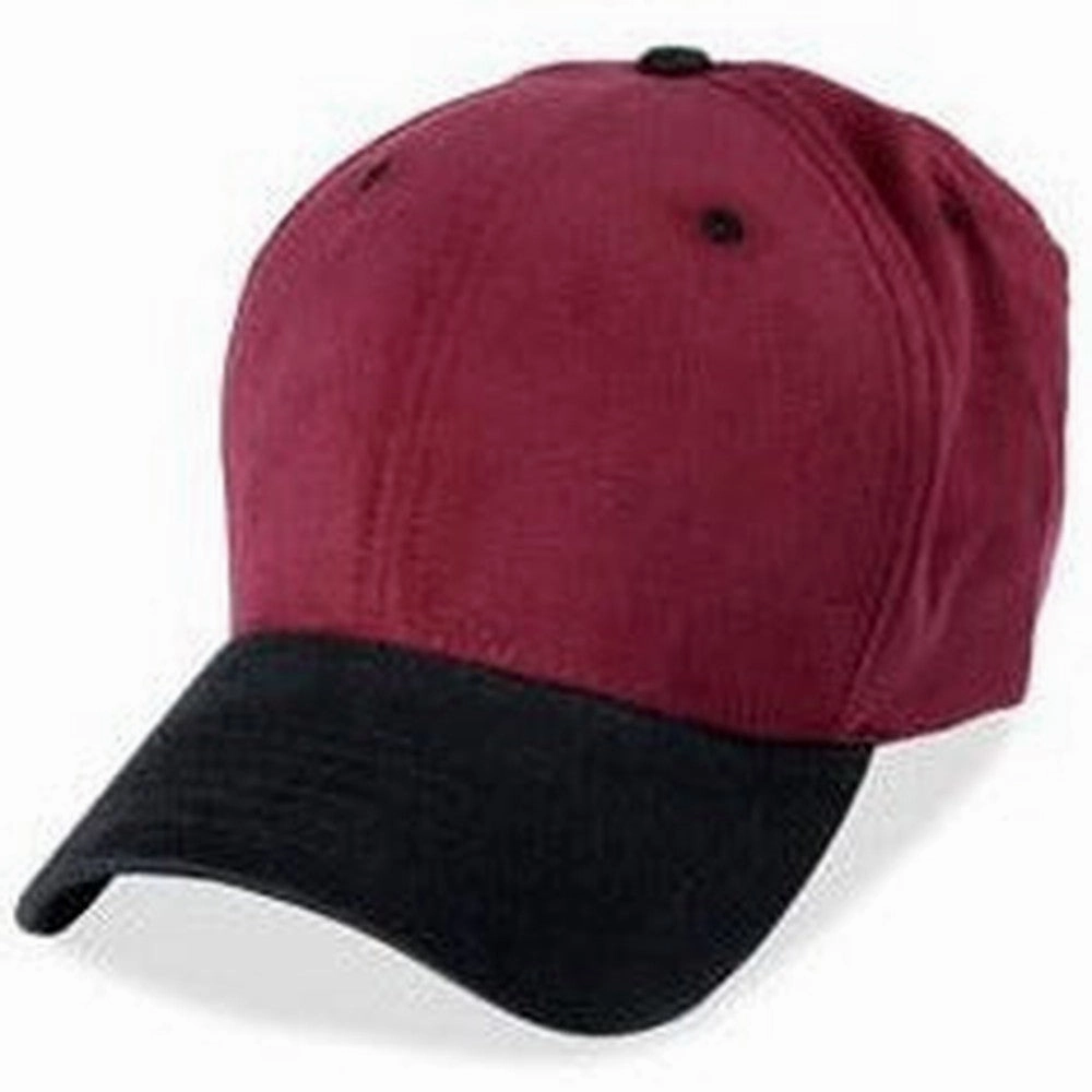 Burgundy with Black Visor - Structured Baseball Cap