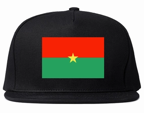 Burkina Faso Flag Country Printed Snapback Hat Cap