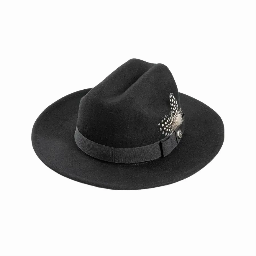 Burton Feathers Wool Fedora Hat