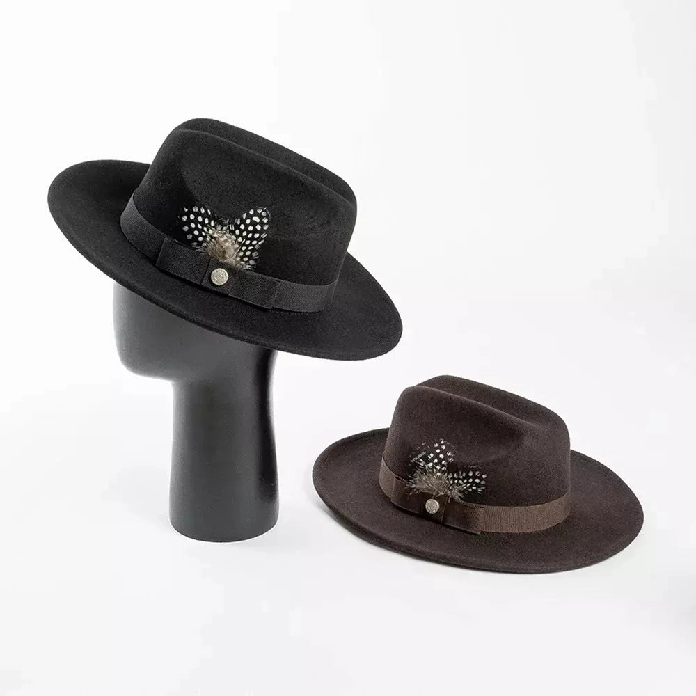 Burton Feathers Wool Fedora Hat