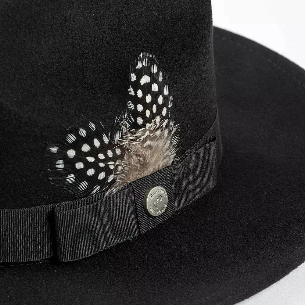 Burton Feathers Wool Fedora Hat