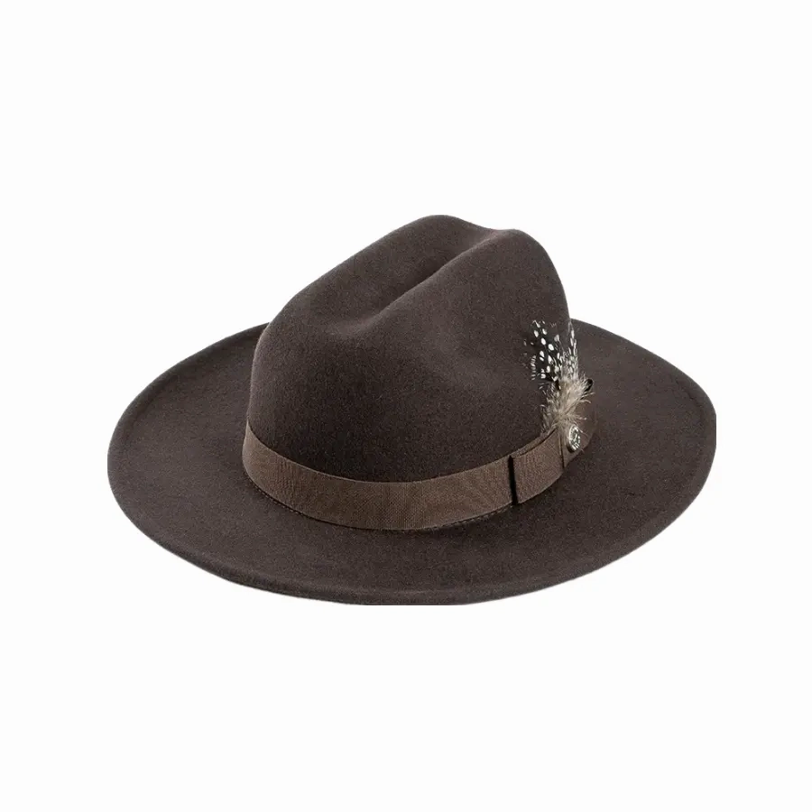 Burton Feathers Wool Fedora Hat