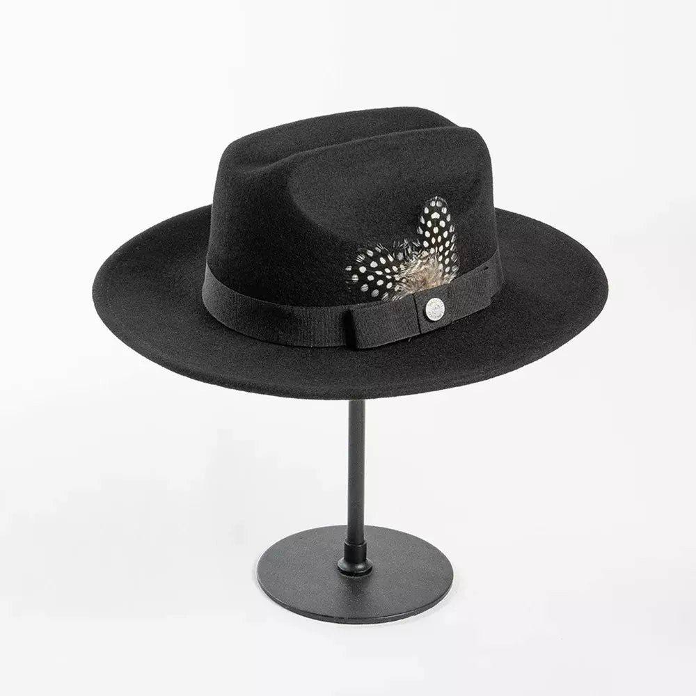Burton Feathers Wool Fedora Hat