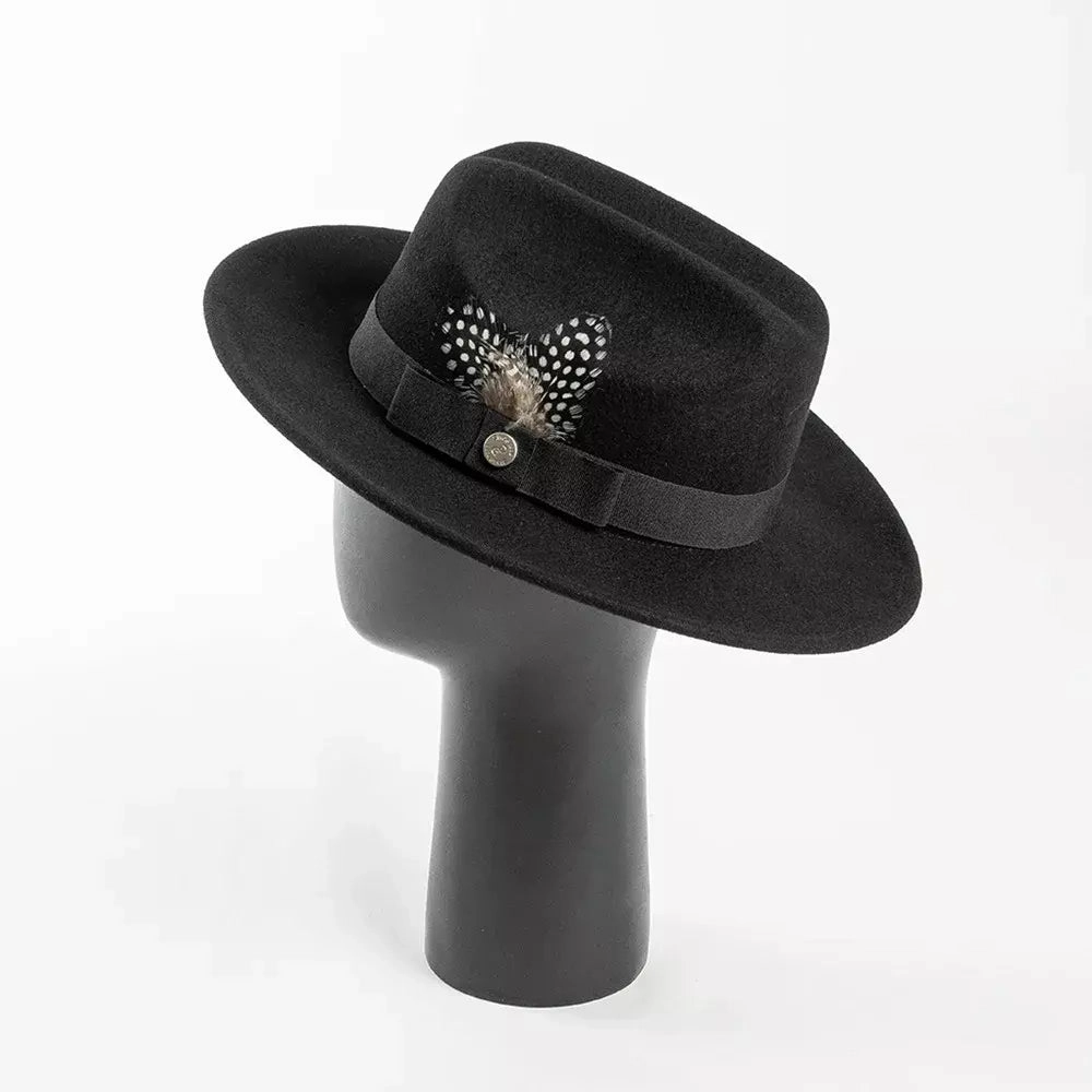 Burton Feathers Wool Fedora Hat