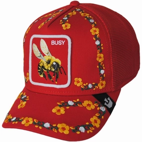 Busy Floral Mesh Trucker Snapback Baseball Cap