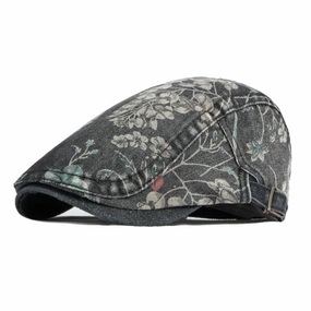Butchart Flowers Cotton Flat Cap
