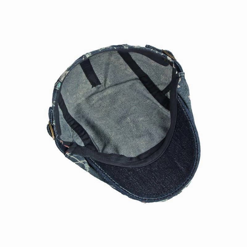 Butchart Flowers Cotton Flat Cap