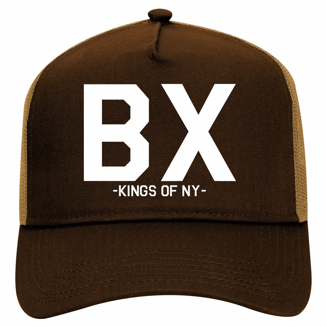 BX Kings Of New York Adult 5 Panel Mesh Trucker Hat