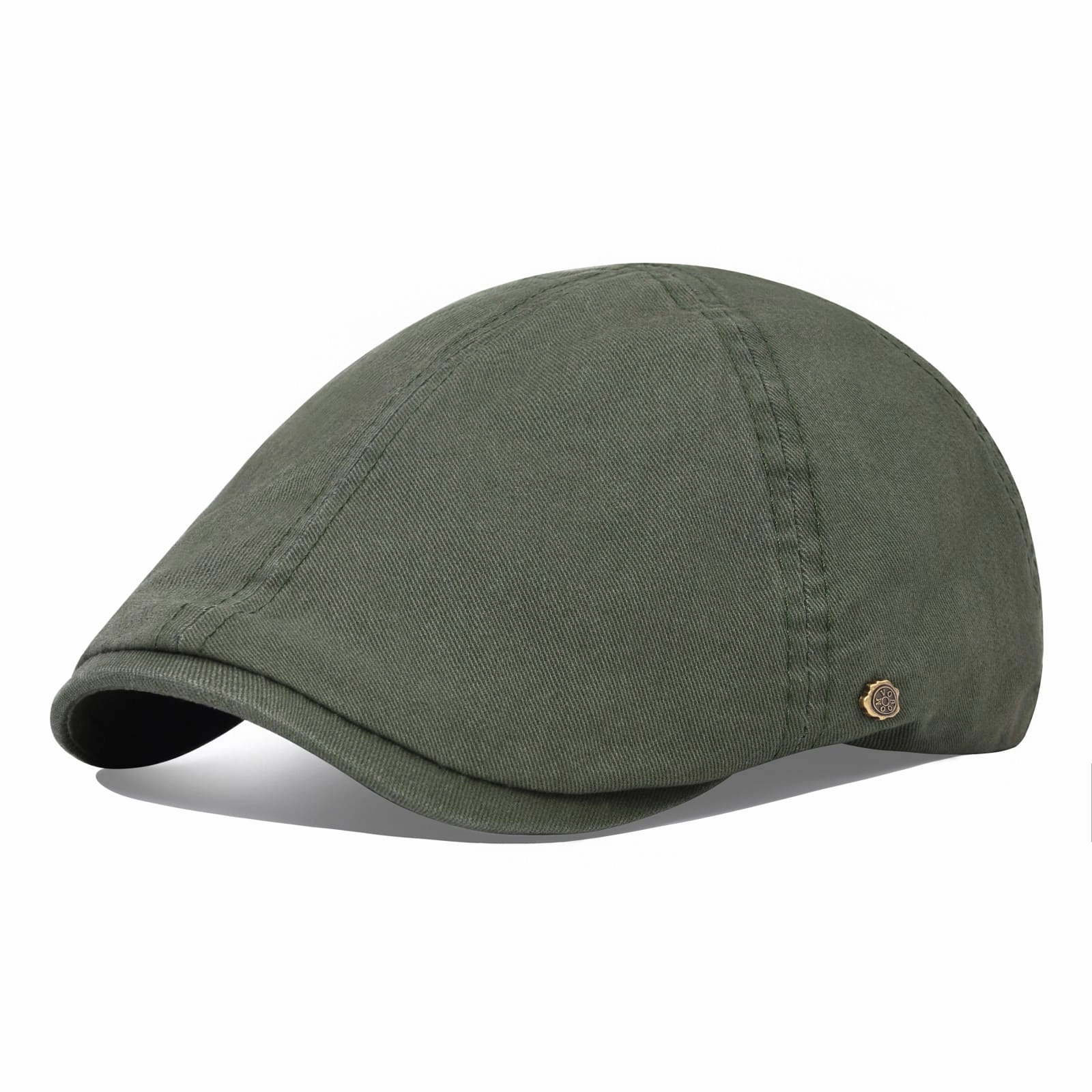 Cabbie 6-Panels Cotton Flat Cap