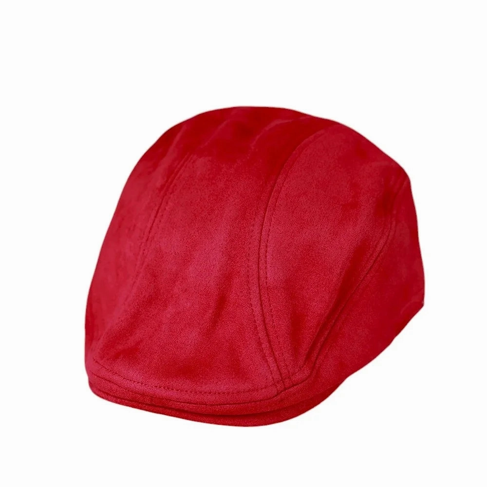 Cabbie Winter Suede Flat Cap