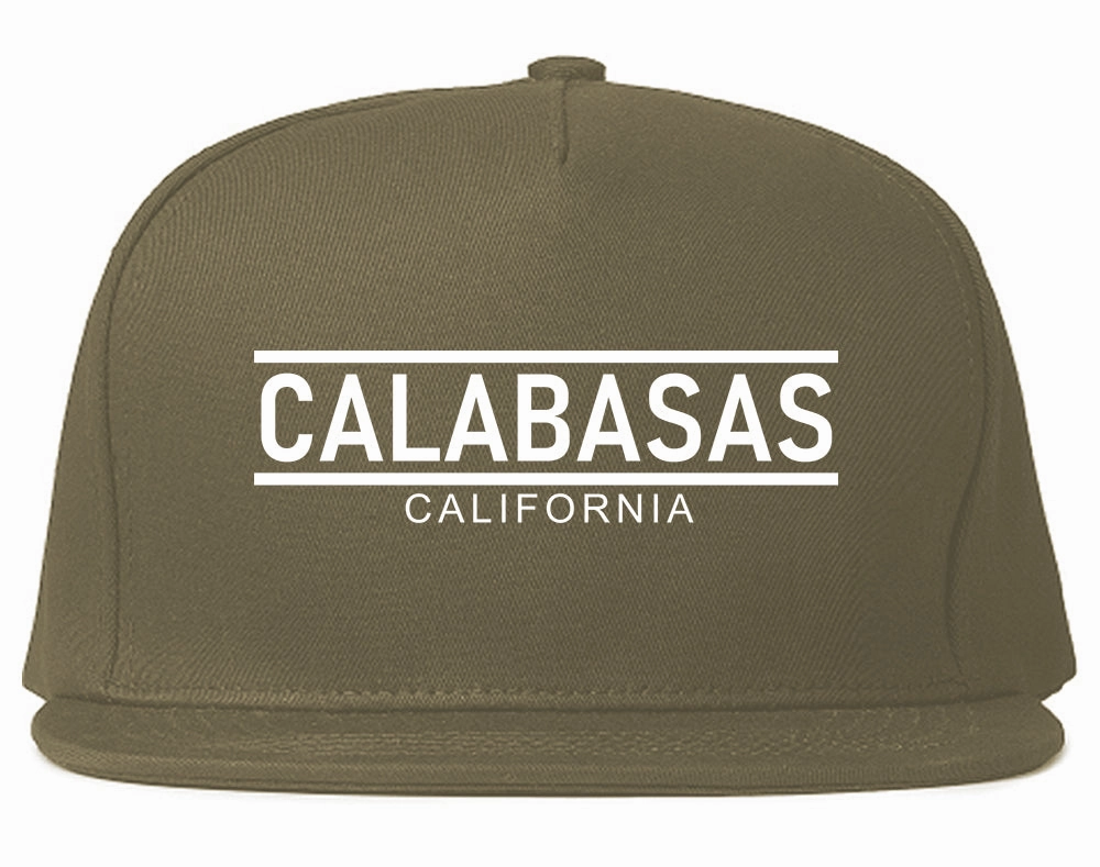 Calabasas California City Lines Mens Snapback Hat