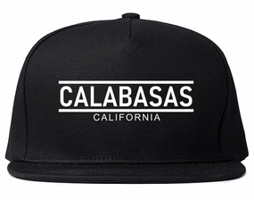 Calabasas California City Lines Mens Snapback Hat