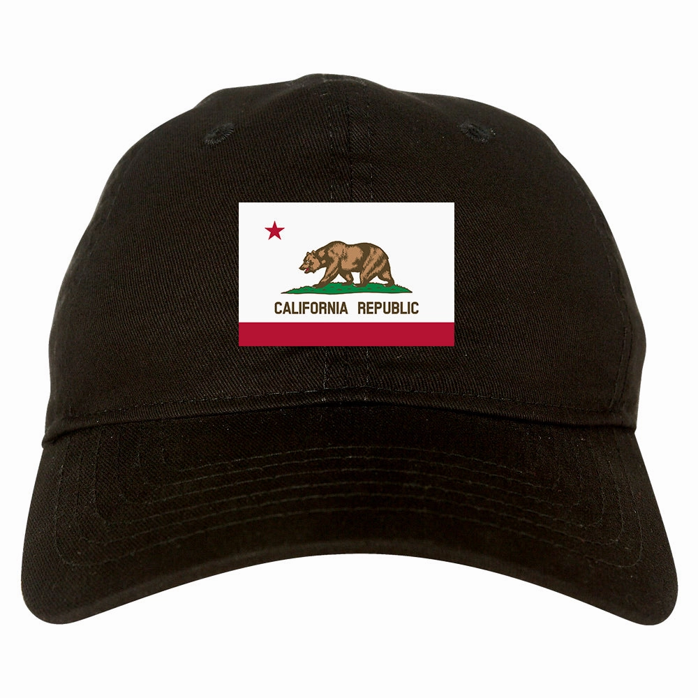 California State Flag CA Chest Mens Dad Hat