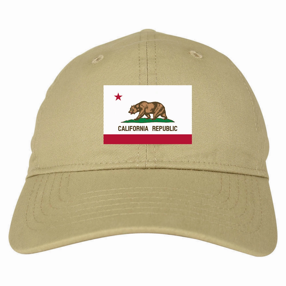 California State Flag CA Chest Mens Dad Hat