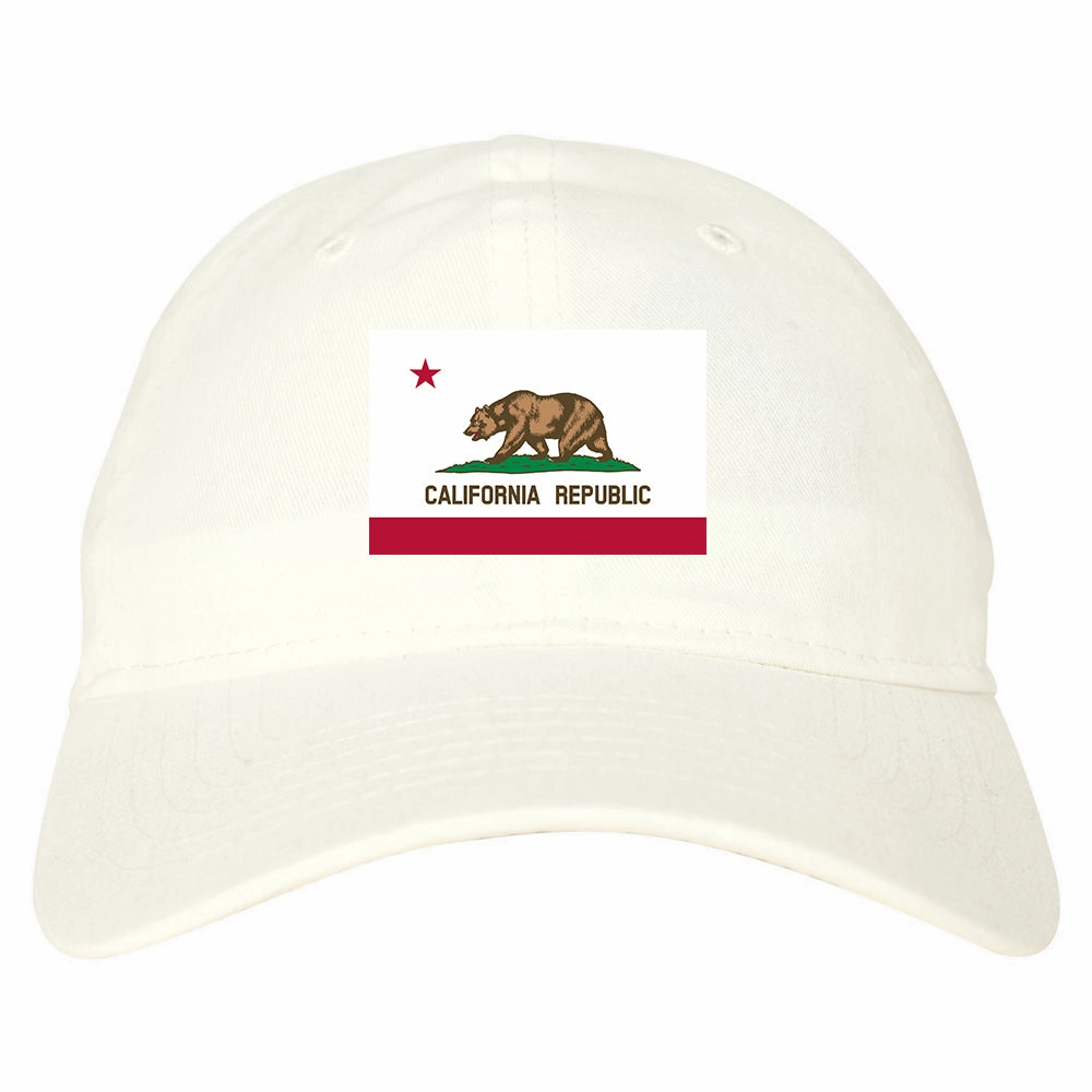 California State Flag CA Chest Mens Dad Hat