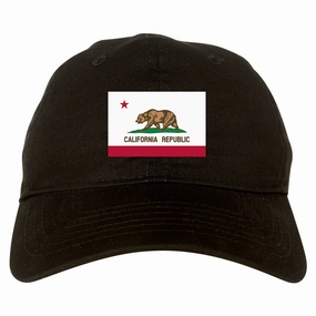 California State Flag CA Chest Mens Dad Hat