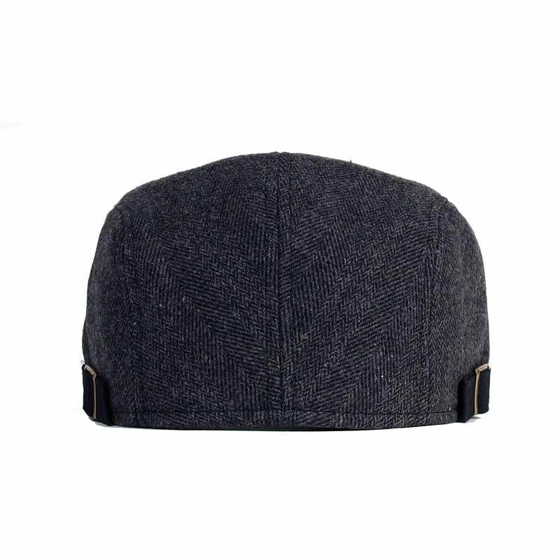 Cambridge Herringbone Wool Flat Cap