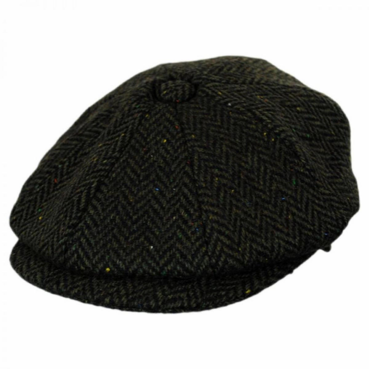 Cambridge Herringbone Wool Newsboy Cap