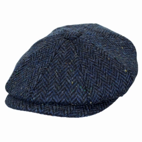 Cambridge Herringbone Wool Newsboy Cap