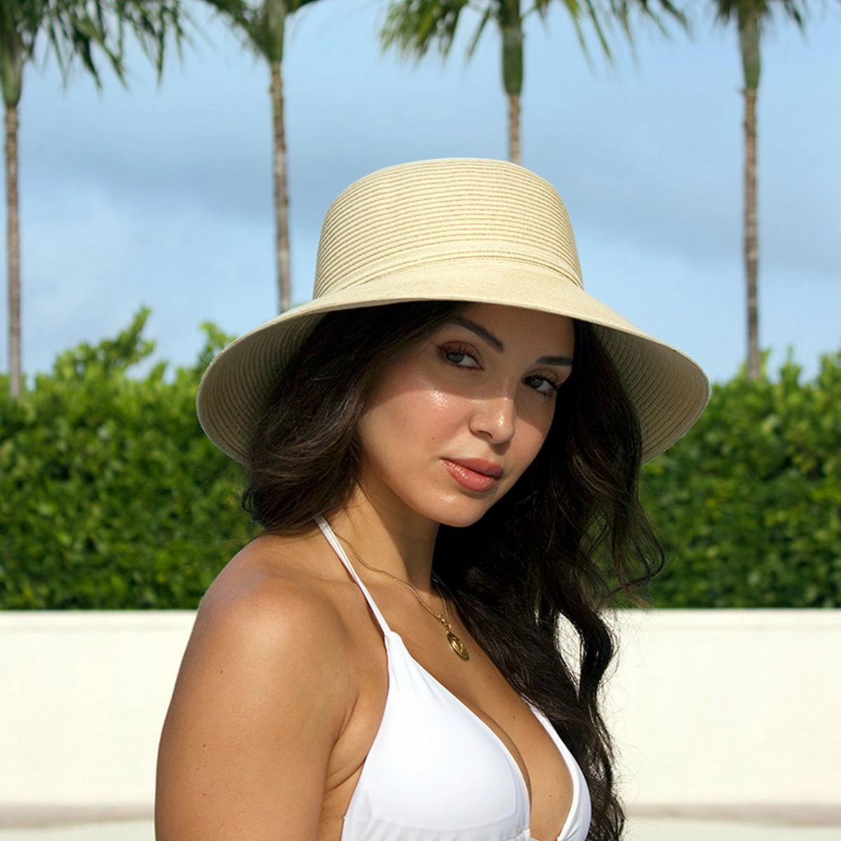 Camelia Toyo Straw Sun Hat