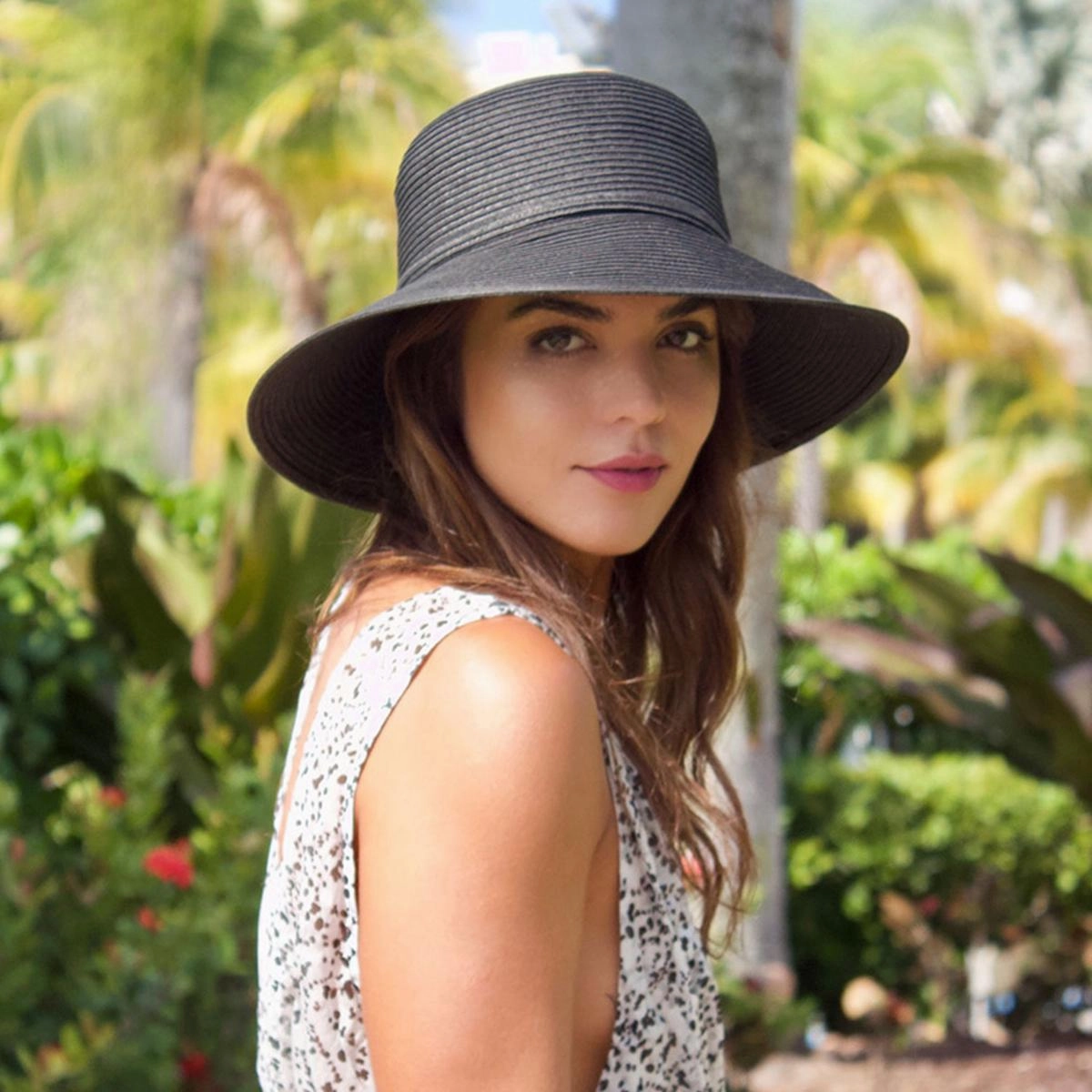 Camelia Toyo Straw Sun Hat