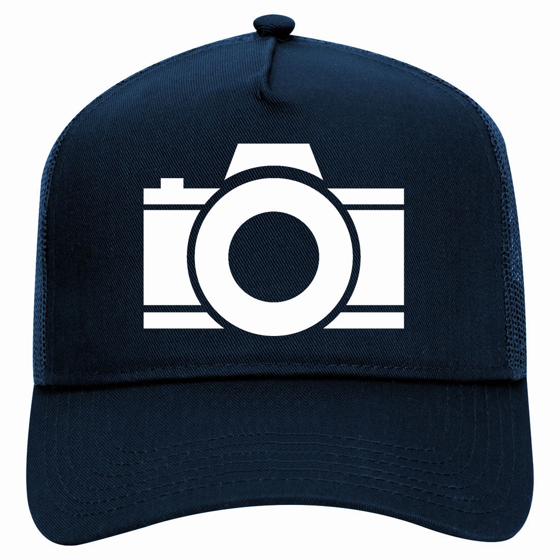 Camera Photographer Retro Adult 5 Panel Mesh Trucker Hat