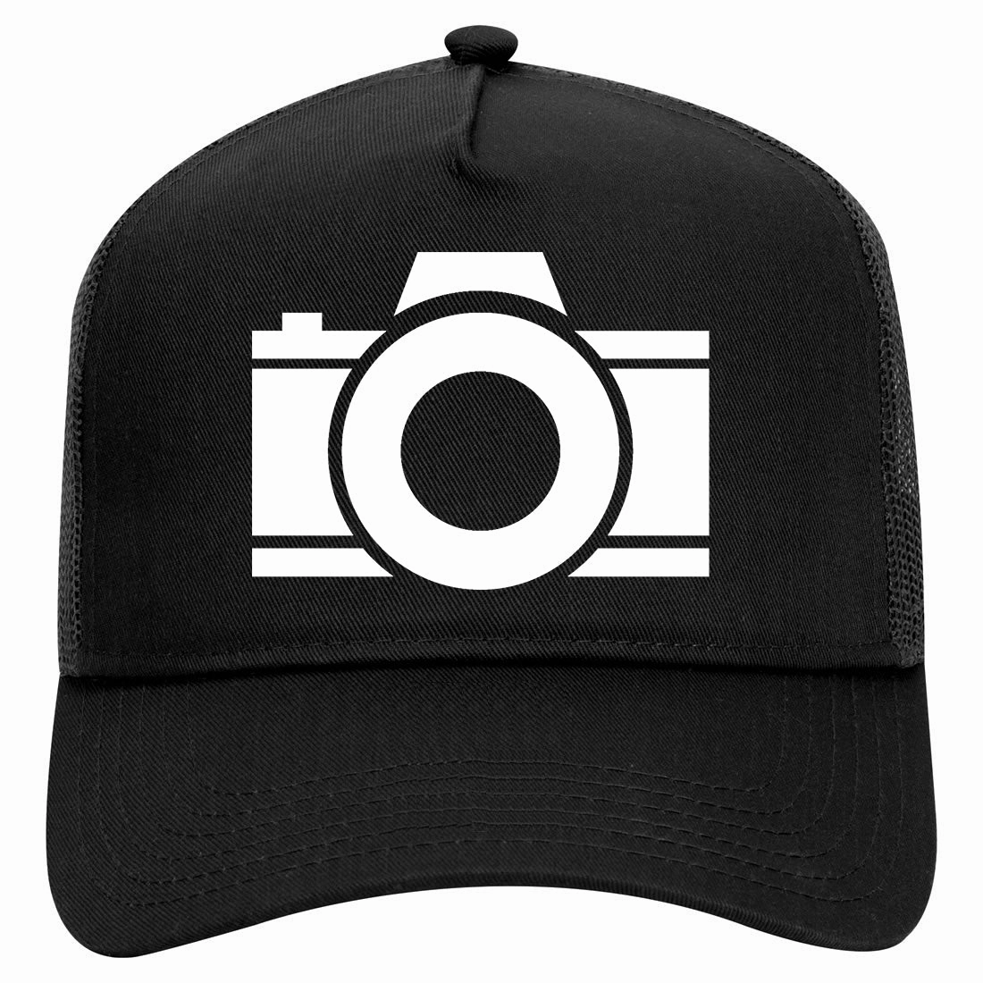 Camera Photographer Retro Adult 5 Panel Mesh Trucker Hat