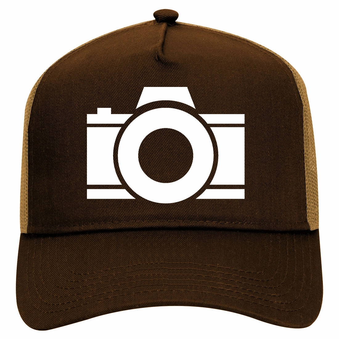 Camera Photographer Retro Adult 5 Panel Mesh Trucker Hat