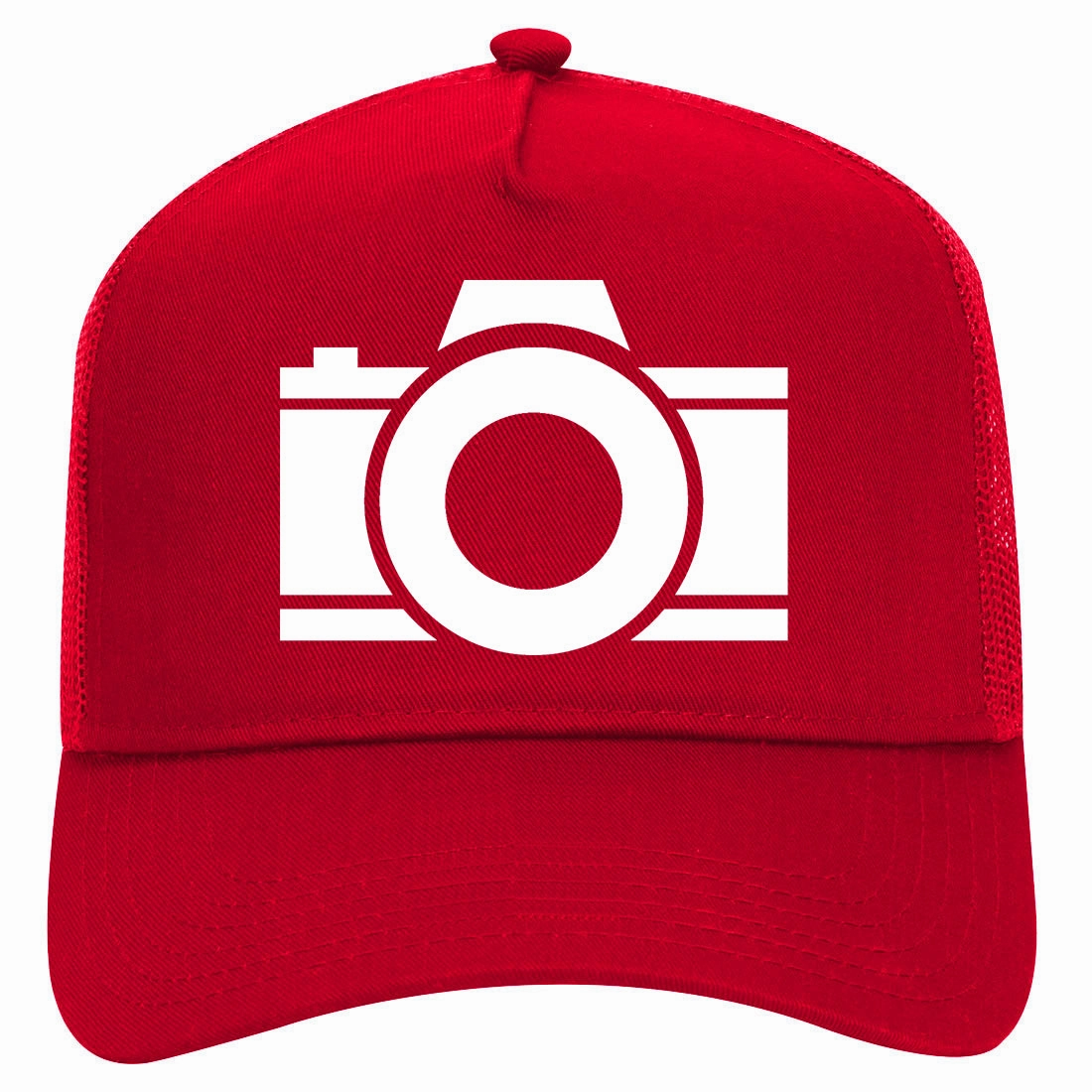 Camera Photographer Retro Adult 5 Panel Mesh Trucker Hat