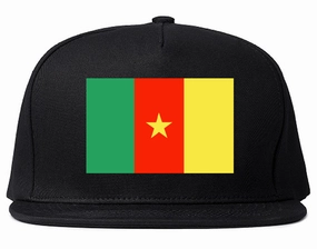 Cameroon Flag Country Printed Snapback Hat Cap