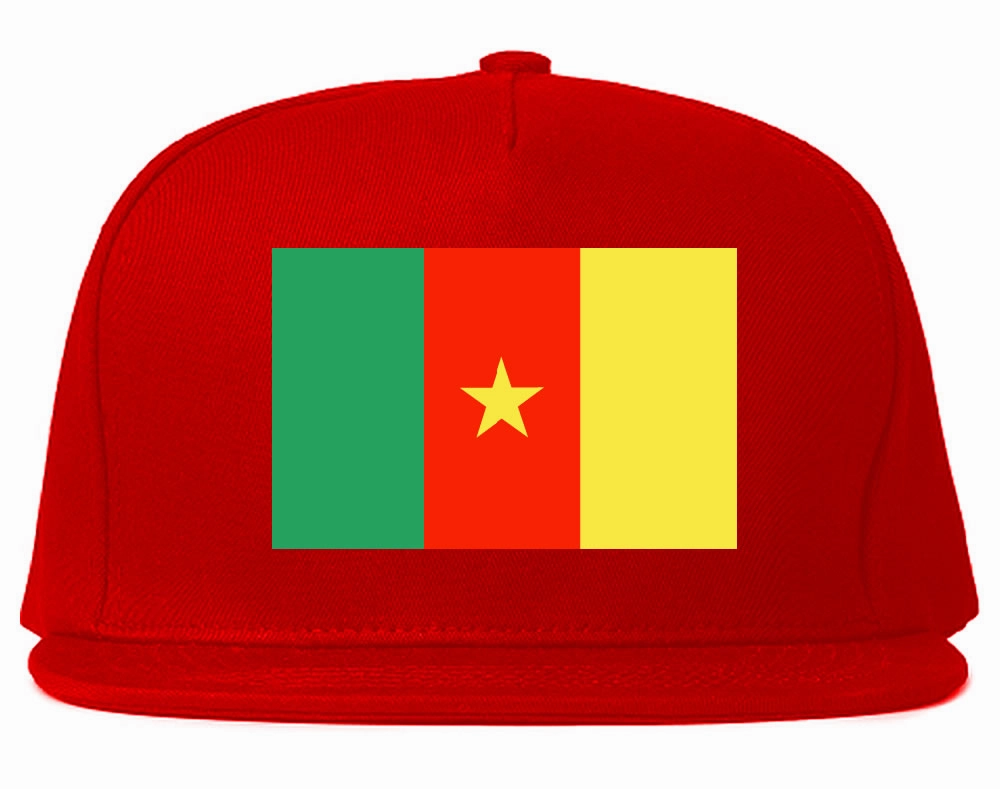 Cameroon Flag Country Printed Snapback Hat Cap