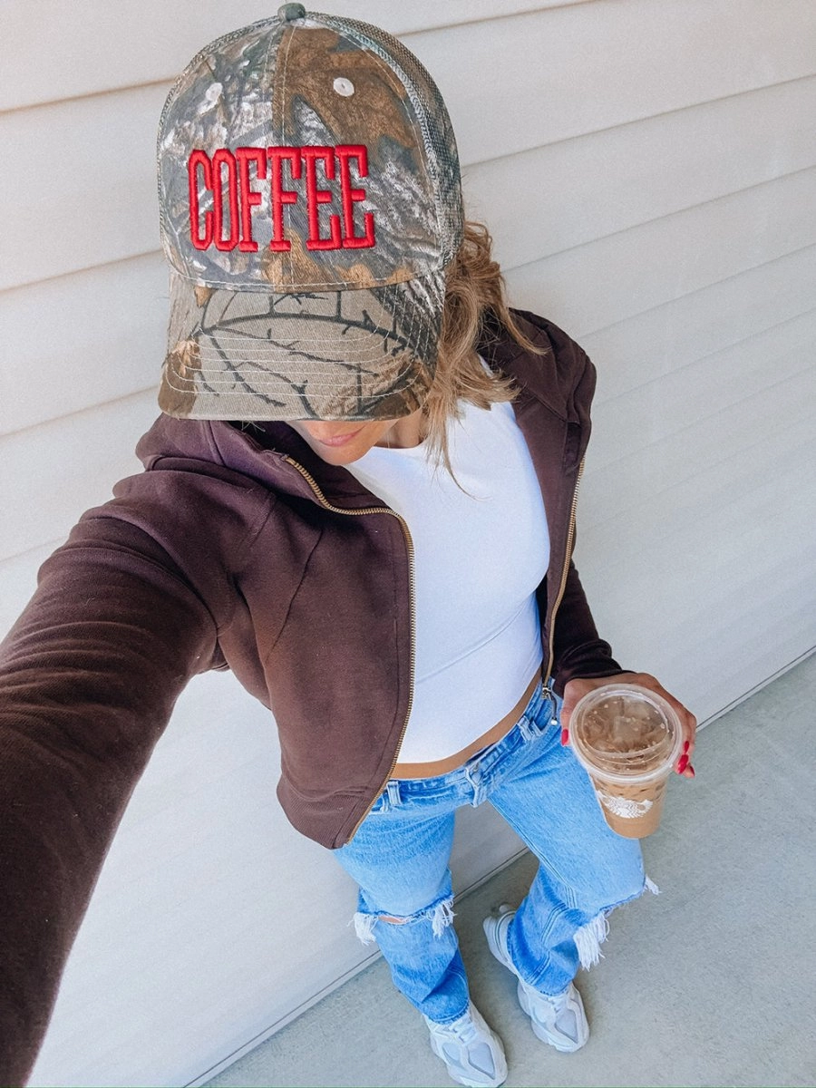 Camo 3D Embroidery Trucker Hat