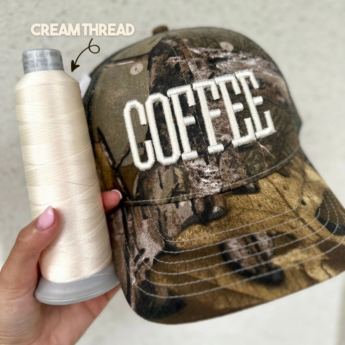 Camo 3D Embroidery Trucker Hat
