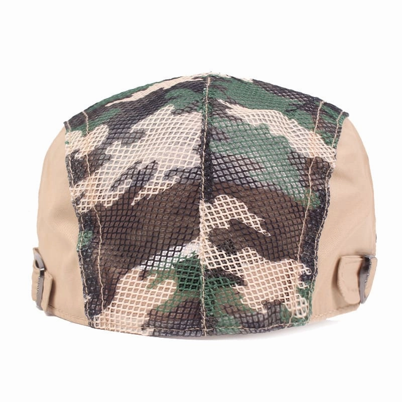 Camouflage Mesh Flat Cap