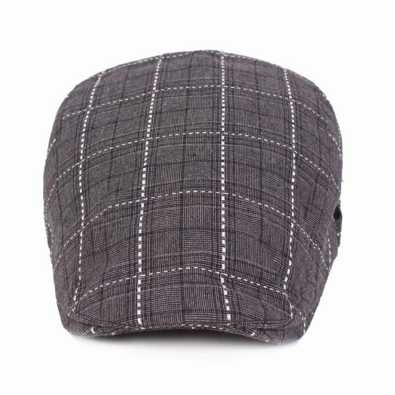 Campbell Plaid Cotton Flat Cap