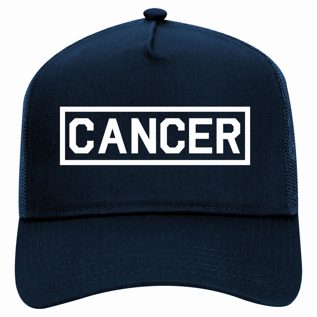Cancer Horoscope Sign Retro Adult 5 Panel Mesh Trucker Hat