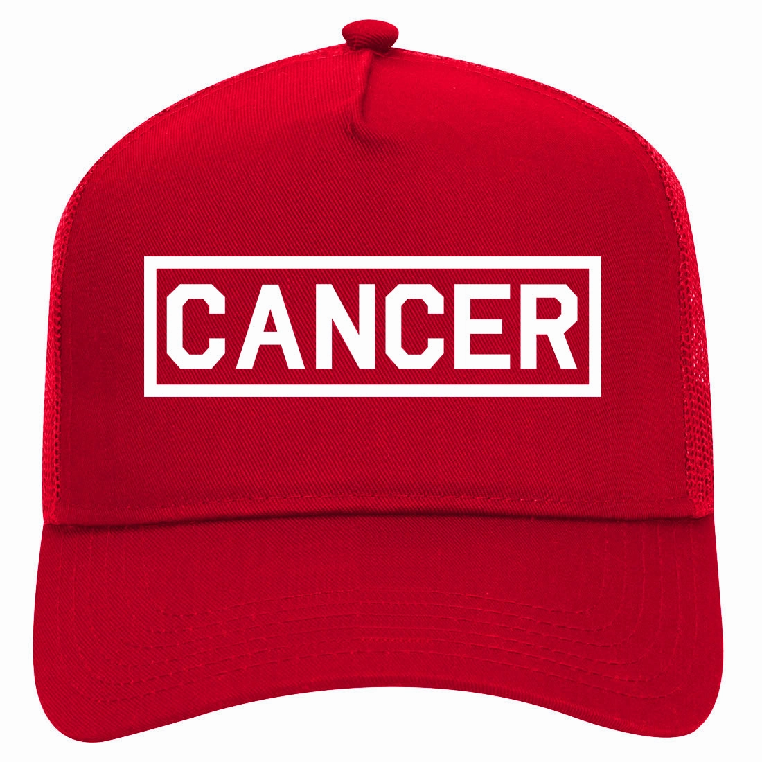 Cancer Horoscope Sign Retro Adult 5 Panel Mesh Trucker Hat