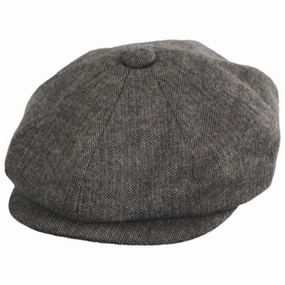 Cardiff Cotton Herringbone Newsboy Cap