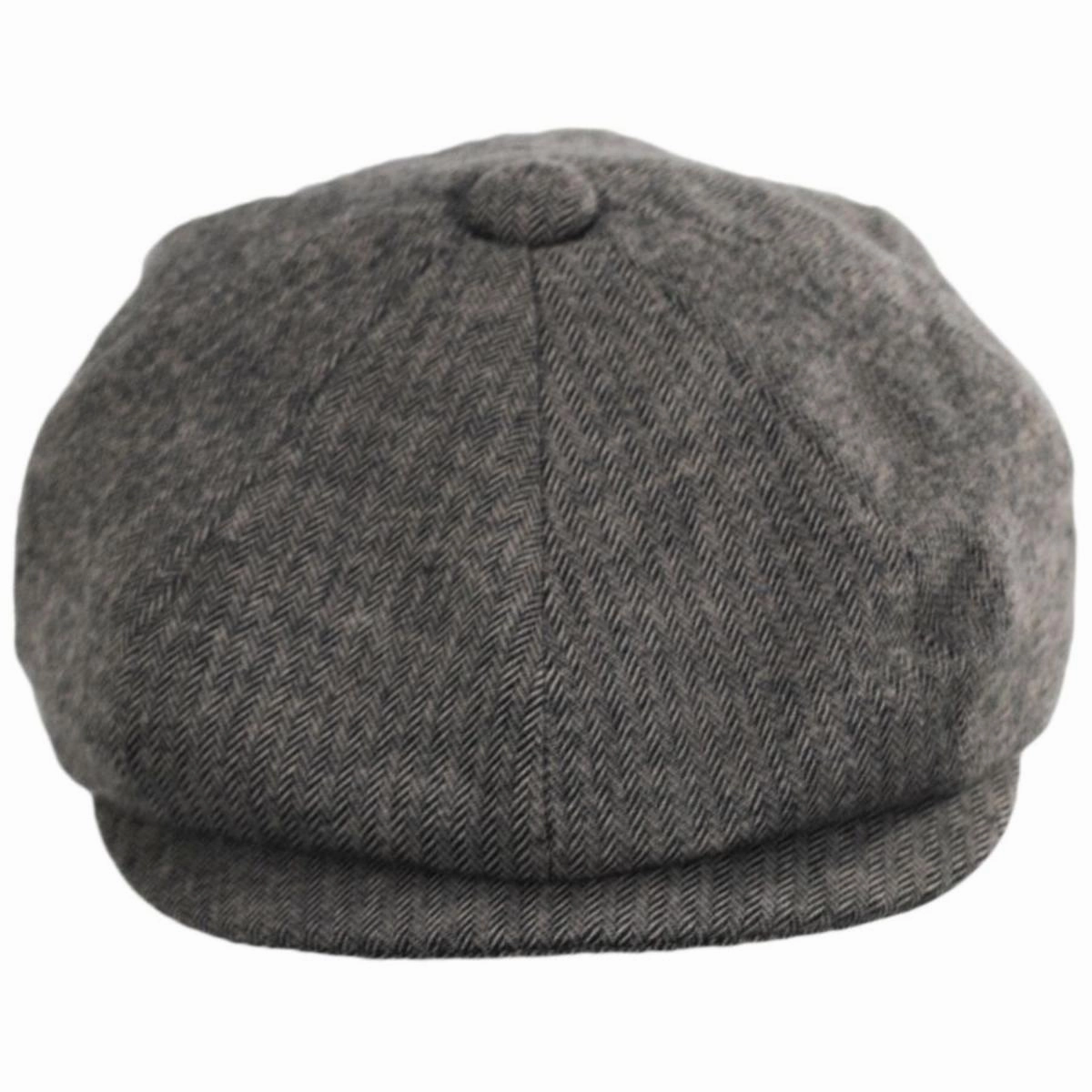 Cardiff Cotton Herringbone Newsboy Cap