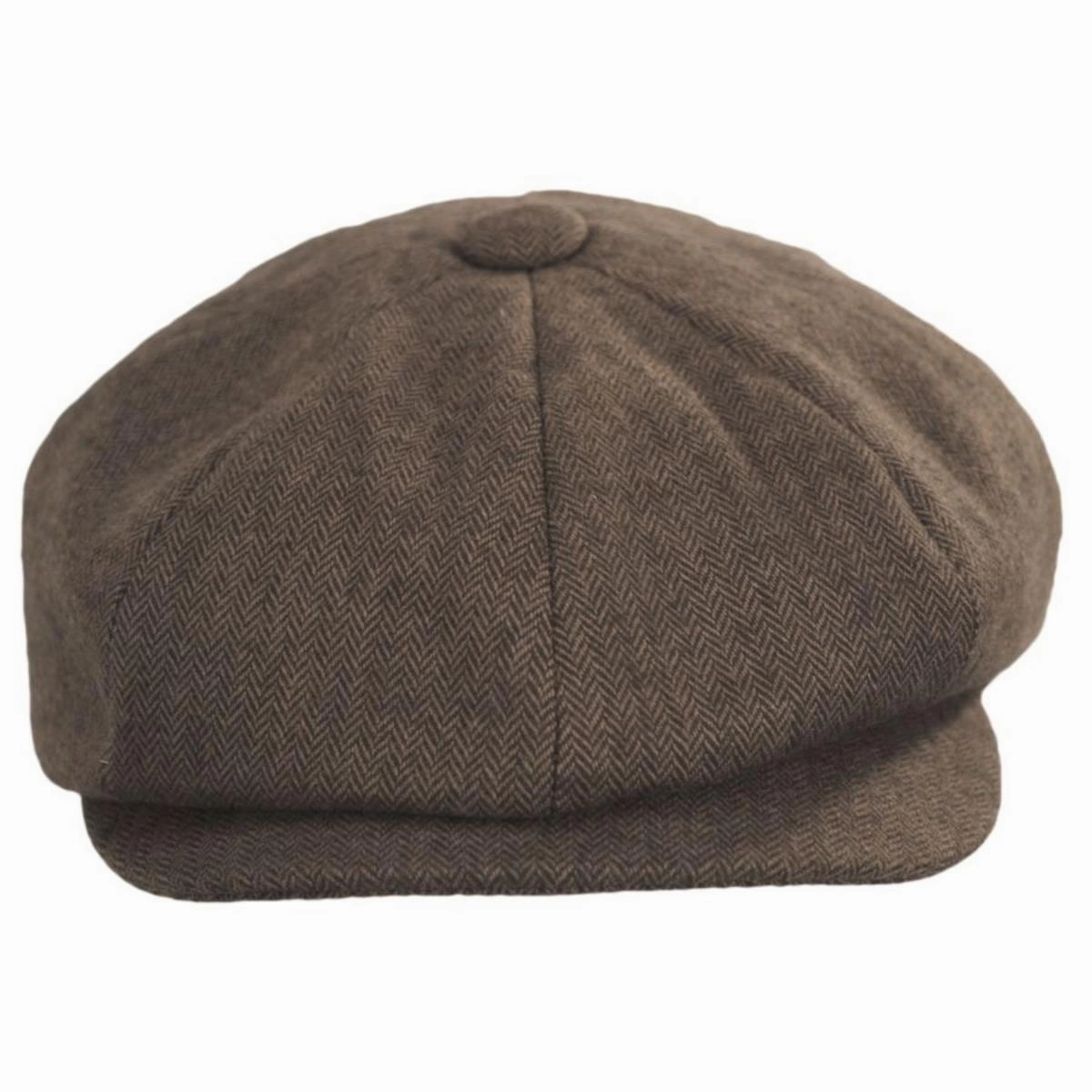 Cardiff Cotton Herringbone Newsboy Cap